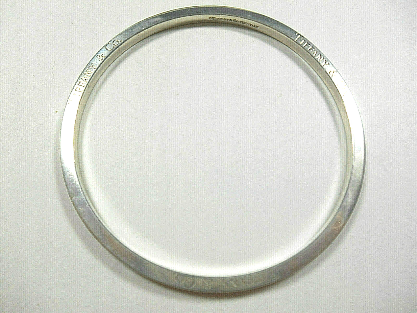 Tiffany & Co Icon Bangle Bracelet Italy Sterling Silver Vintage, Rare
