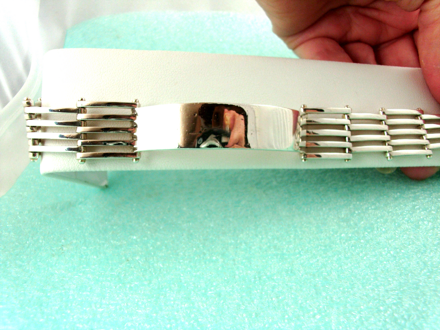 Tiffany & Co Gatelink Gate Link I.D. Bracelet 18K Gold & Sterling Silver Rare