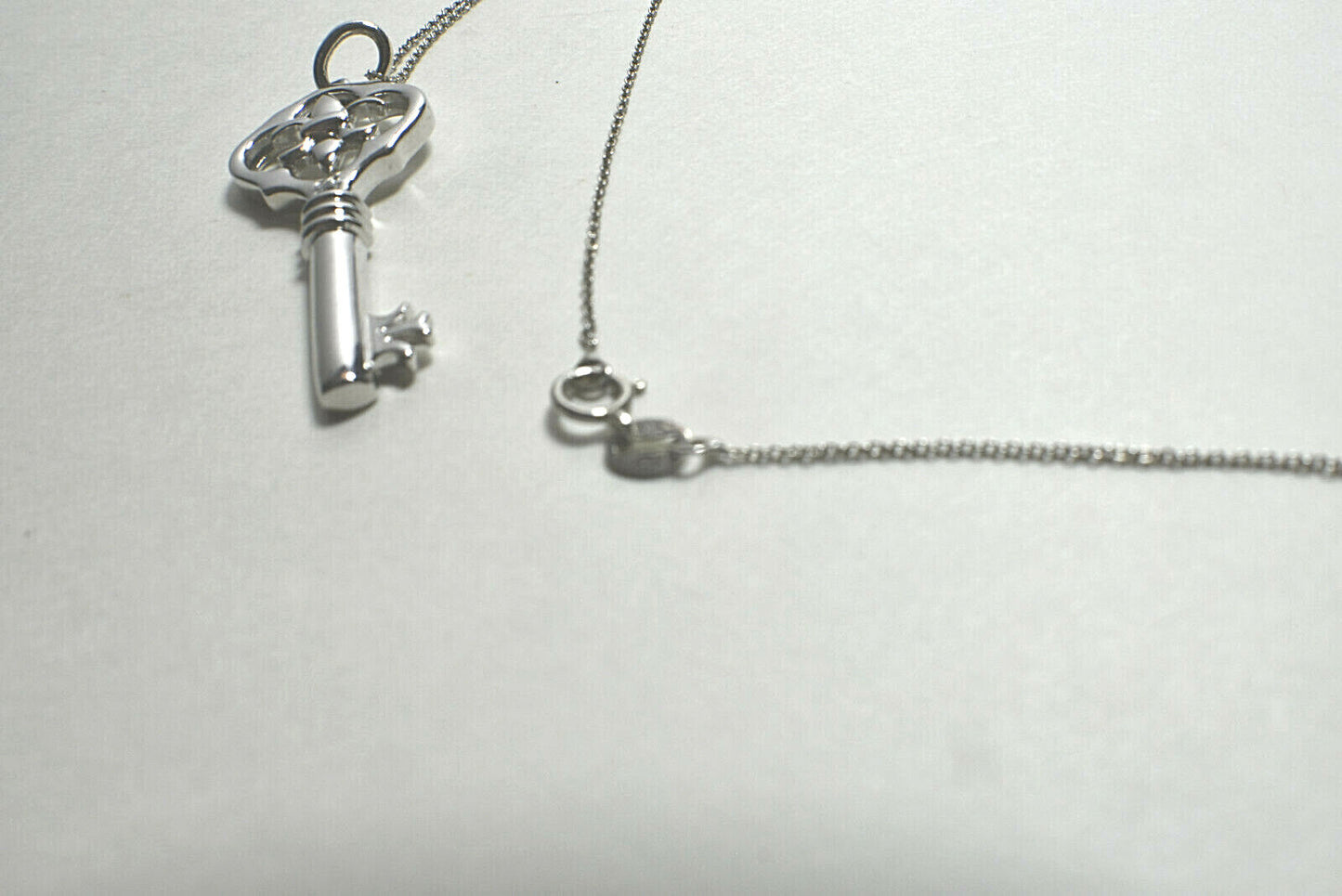Fleur de Lis Key Pendant + 18" Necklace, Ornate, Beautiful!