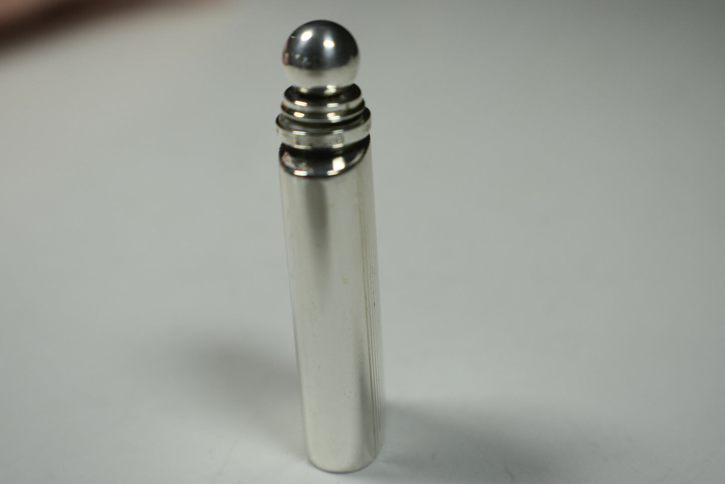 Tiffany & Co. Oval Grooved Mini Perfume Bottle Handbag Size Sterling Silver Rare