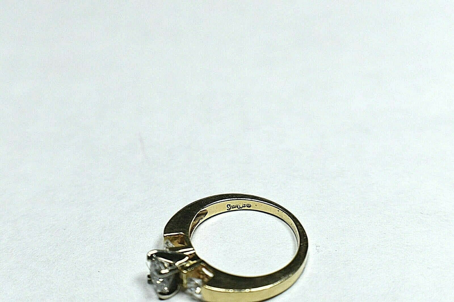 GIA $2500 .75ct D-E I2 Diamond 14K Gold Shane Co. Engagement Wedding Ring, Boxed