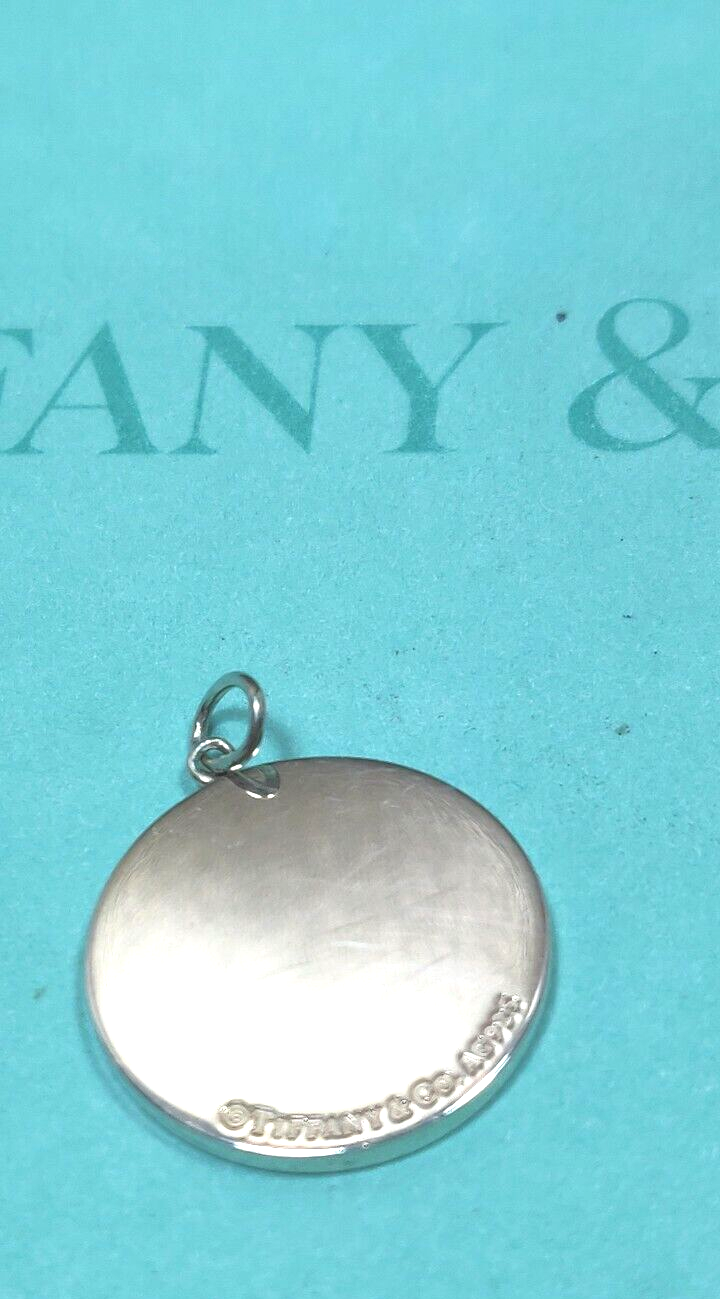 NEW Tiffany & Co Round Beverly Hills Charm 4 Bracelet or Necklace RARE Silver