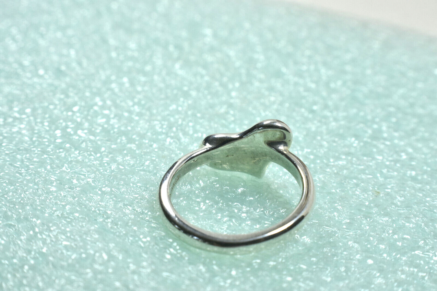 Beautiful Angela Cummings 3D Wavy Heart Ring Sz 6.25 Very Rare Sterling Silver