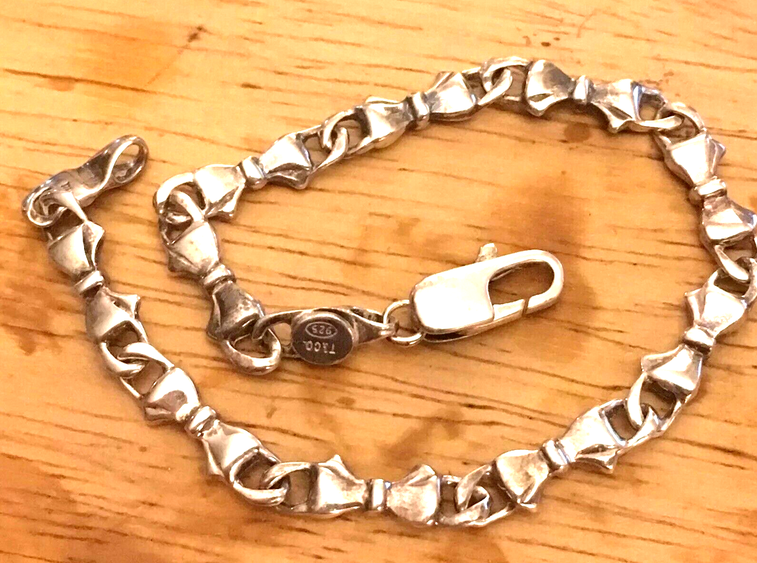 Rare TIFFANY & Co Continuous Bows Bracelet Sterling Silver, Vintage