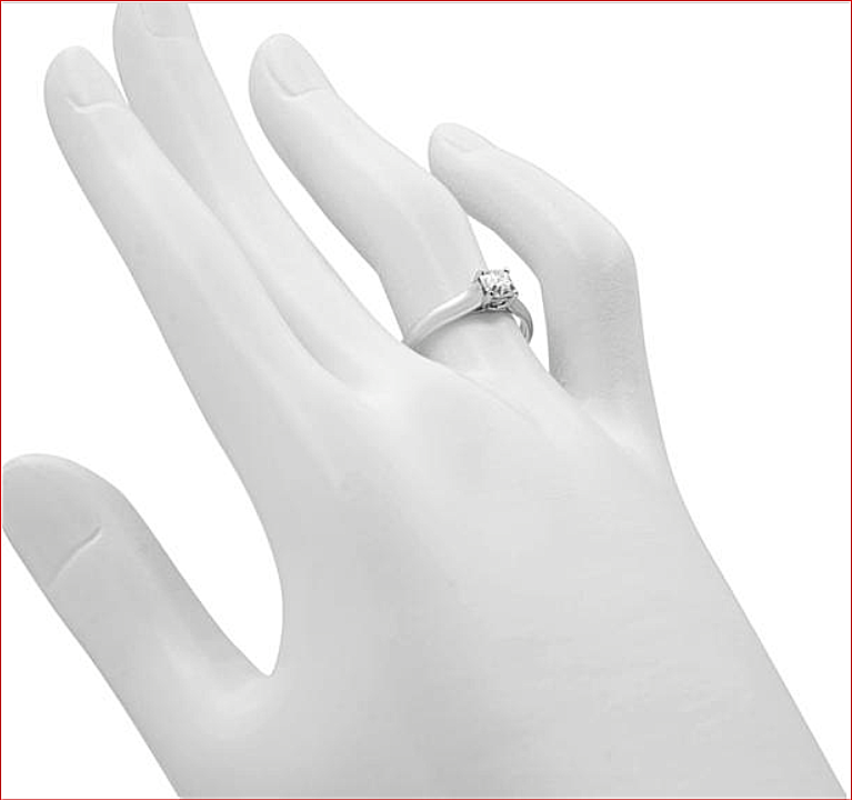 Tiffany & Co Platinum .40ct Lucida Diamond Engagement Wedding Band Rings Set