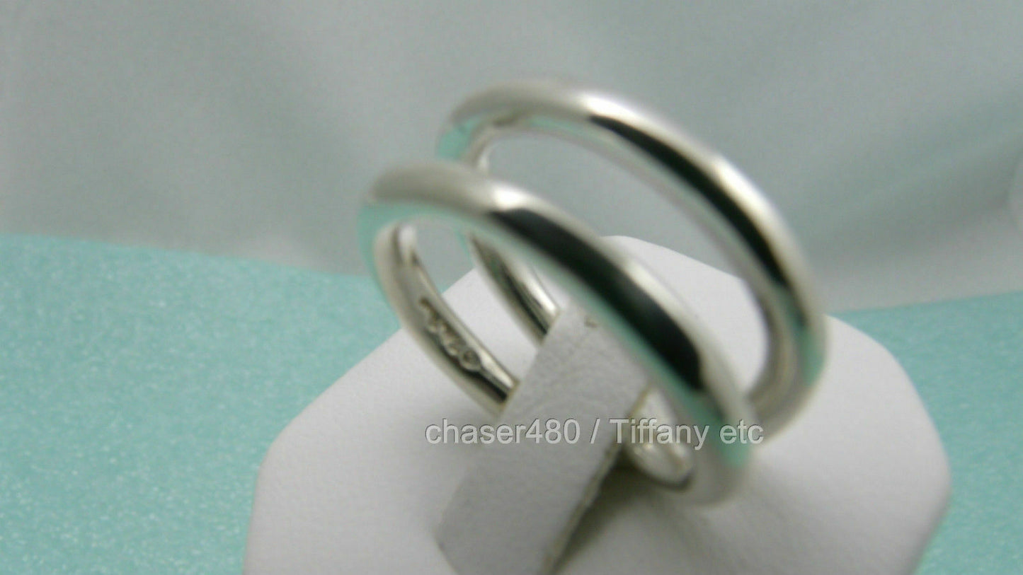 Tiffany & Co. Le Cercle Paloma Picasso Crossover X Sterling Silver Ring Rare