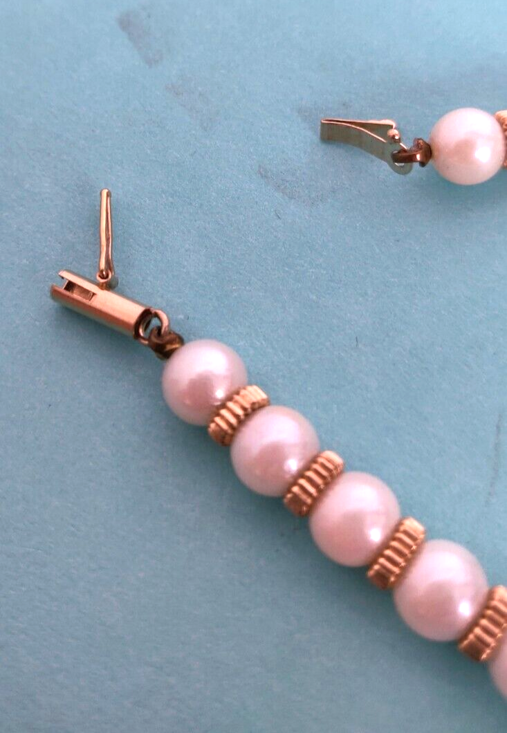 14K Yellow Gold 6.5mm Akoya Pearl Bracelet