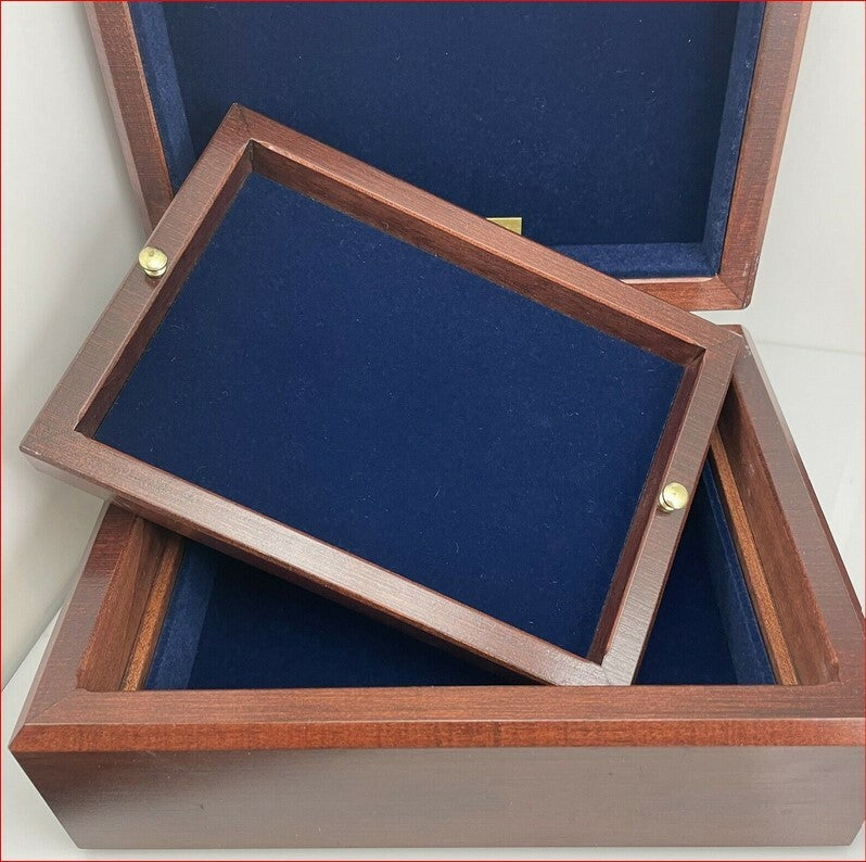 Tiffany & Co Cherry Wood Mens or Ladies Jewelry or Watch Box, Beautiful!