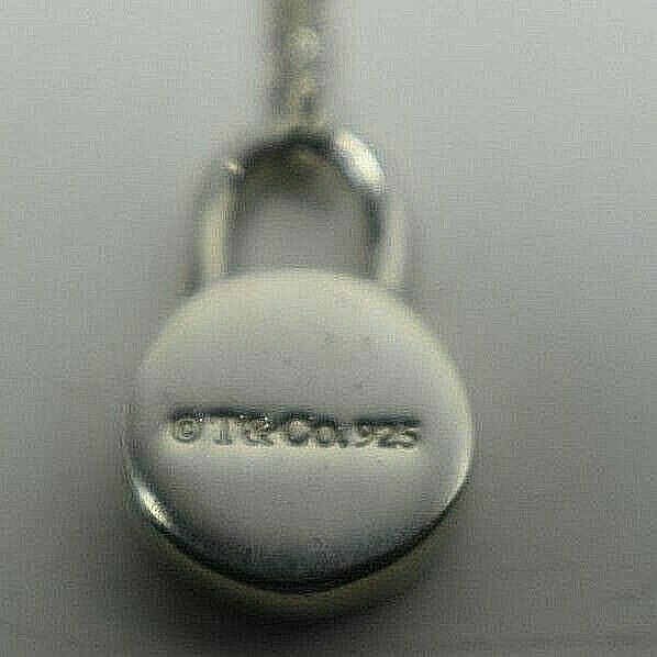 Tiffany & Co. 1837 Round Diamond Padlock Charm Pendant Necklace 16" ($875)