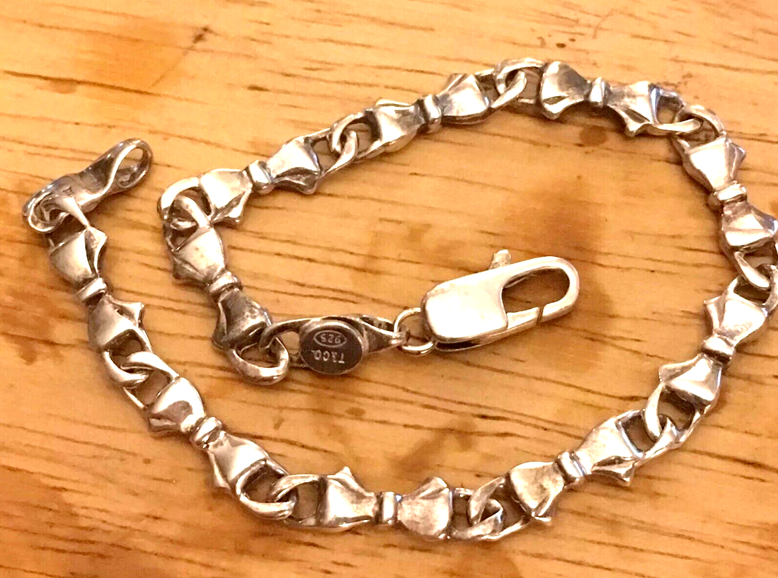 Rare TIFFANY & Co Continuous Bows Bracelet Sterling Silver, Vintage