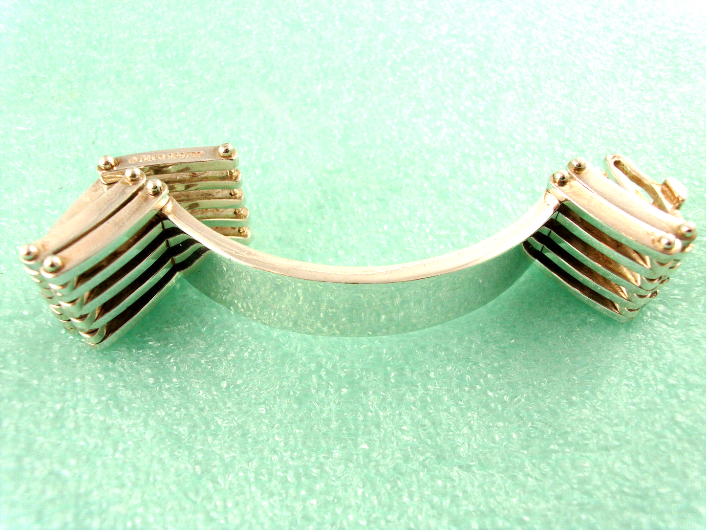 Tiffany & Co Gatelink Gate Link I.D. Bracelet 18K Gold & Sterling Silver Rare