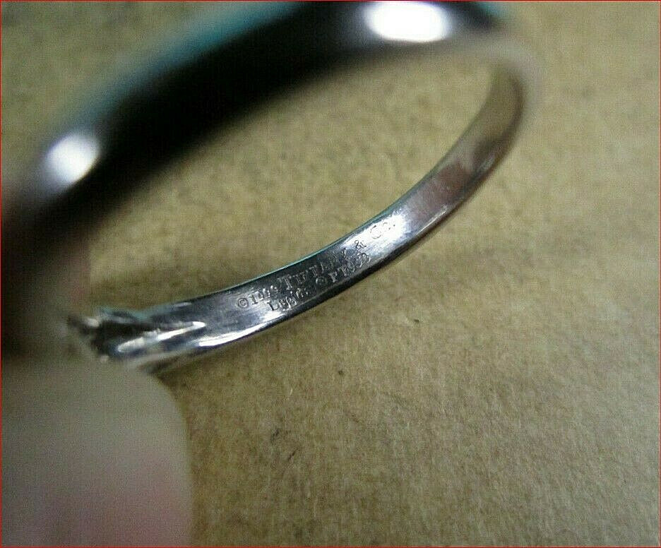 Tiffany & Co Platinum .40ct Lucida Diamond Engagement Wedding Band Rings Set