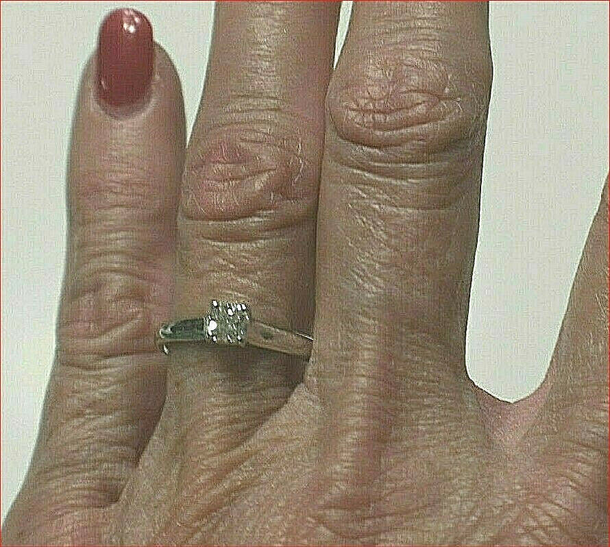 Tiffany & Co Platinum .40ct Lucida Diamond Engagement Wedding Band Rings Set