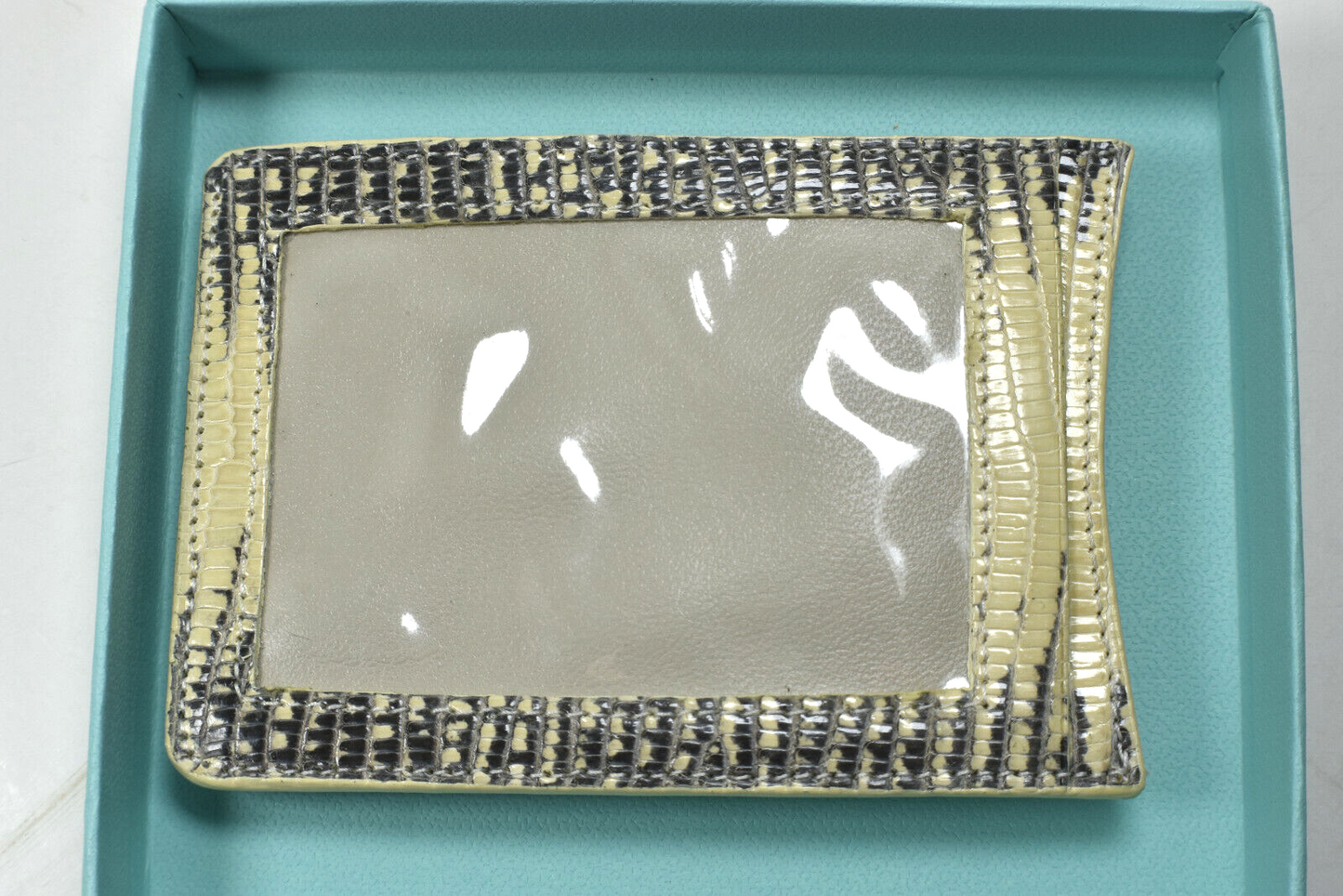 NEW! Tiffany & Co S. African Reptile Leather I.D. & Money Wallet