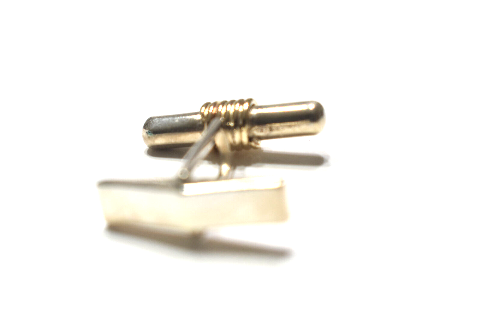 Tiffany & Co Vintage Silver & Gold Bar Cuff Links & Pouch Cufflinks
