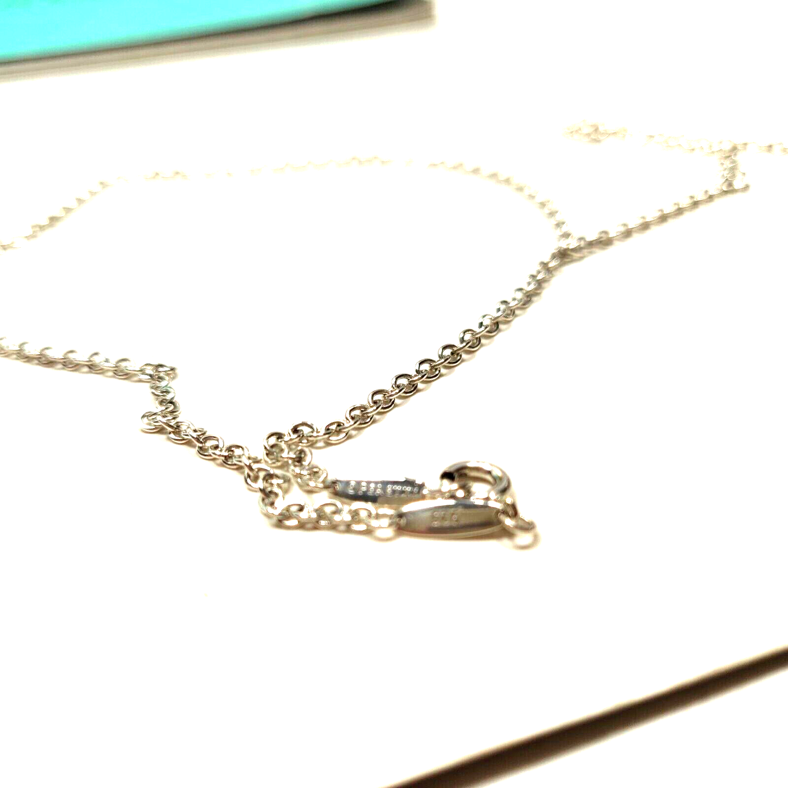 Tiffany & Co Peretti Lariat Large Rock Crystal Teardrop Necklace 22" Silver Rare