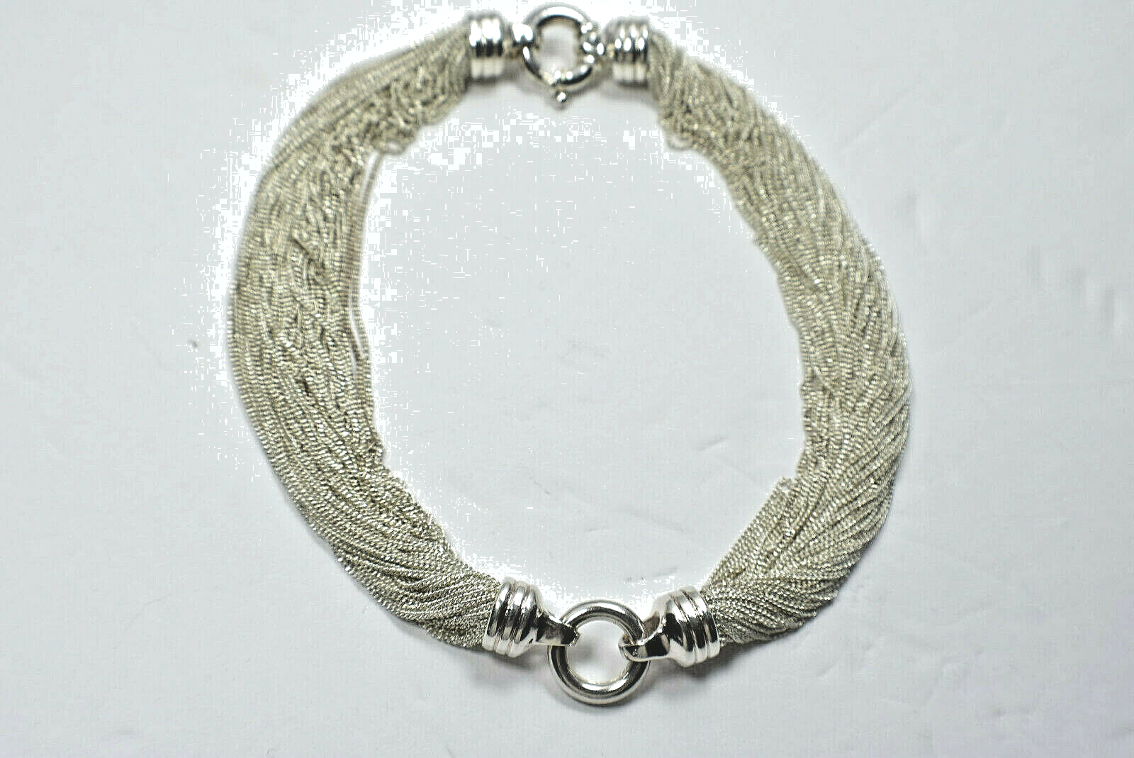 Tiffany & Co Fine Silky Multi Strand Torsade Collar Necklace w/Case, Rare