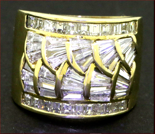 Stunning Natural 18K Diamond Ring, 4.32ct, VS1 FG, GIA Appraised 1991 $7000K 13g
