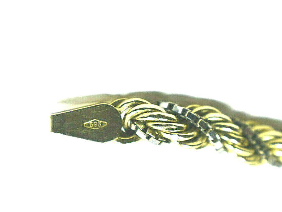 UnoAerre 14K Gold Bracelet Italian Designer Vintage 7.5" 7g