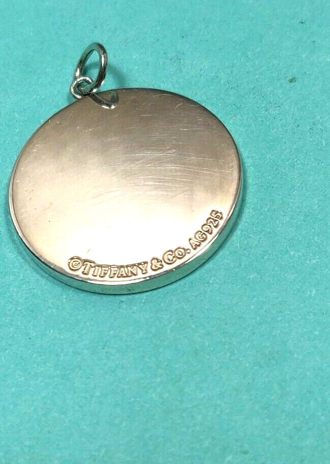 NEW Tiffany & Co Round Beverly Hills Charm 4 Bracelet or Necklace RARE Silver