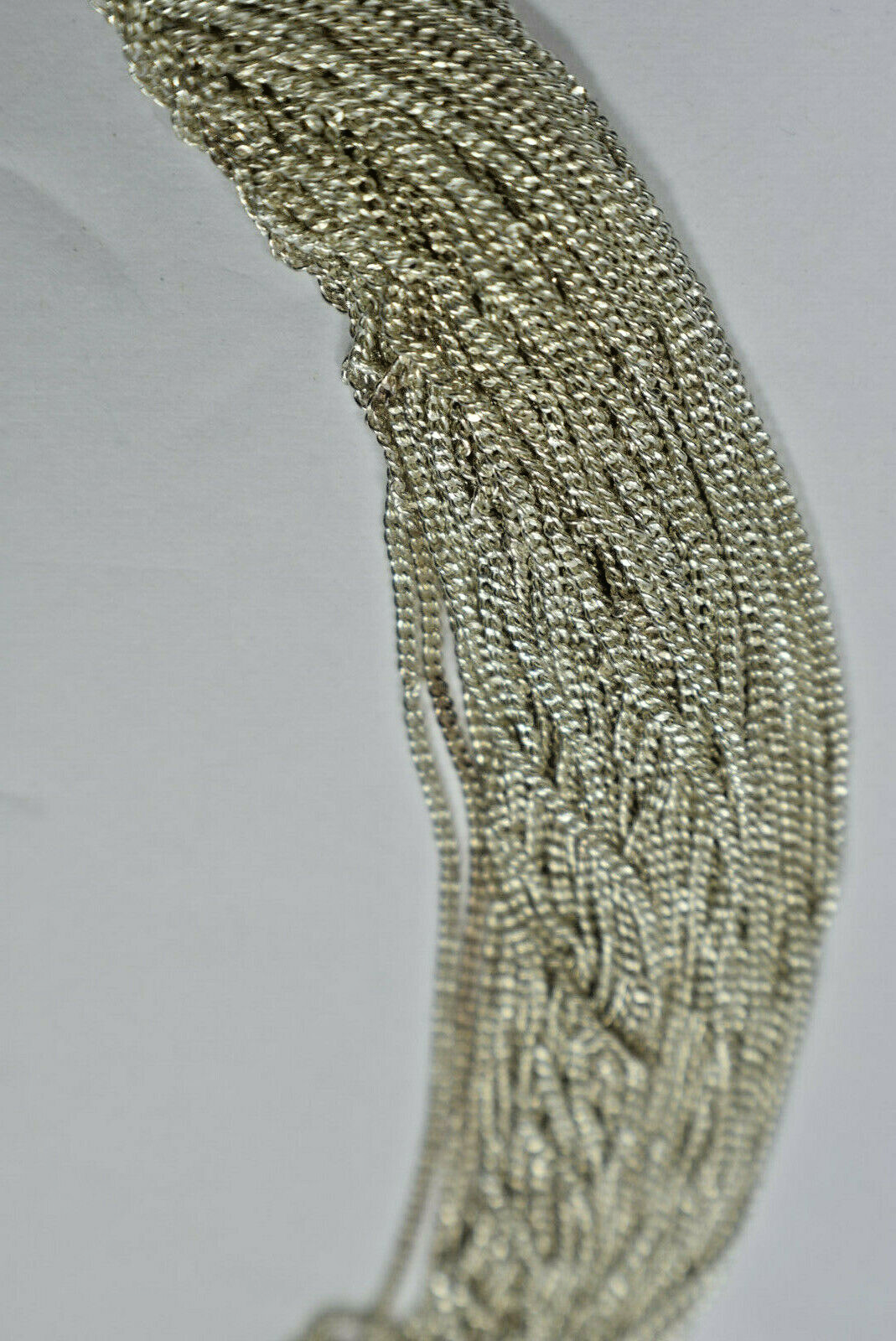 Tiffany & Co Fine Silky Multi Strand Torsade Collar Necklace w/Case, Rare
