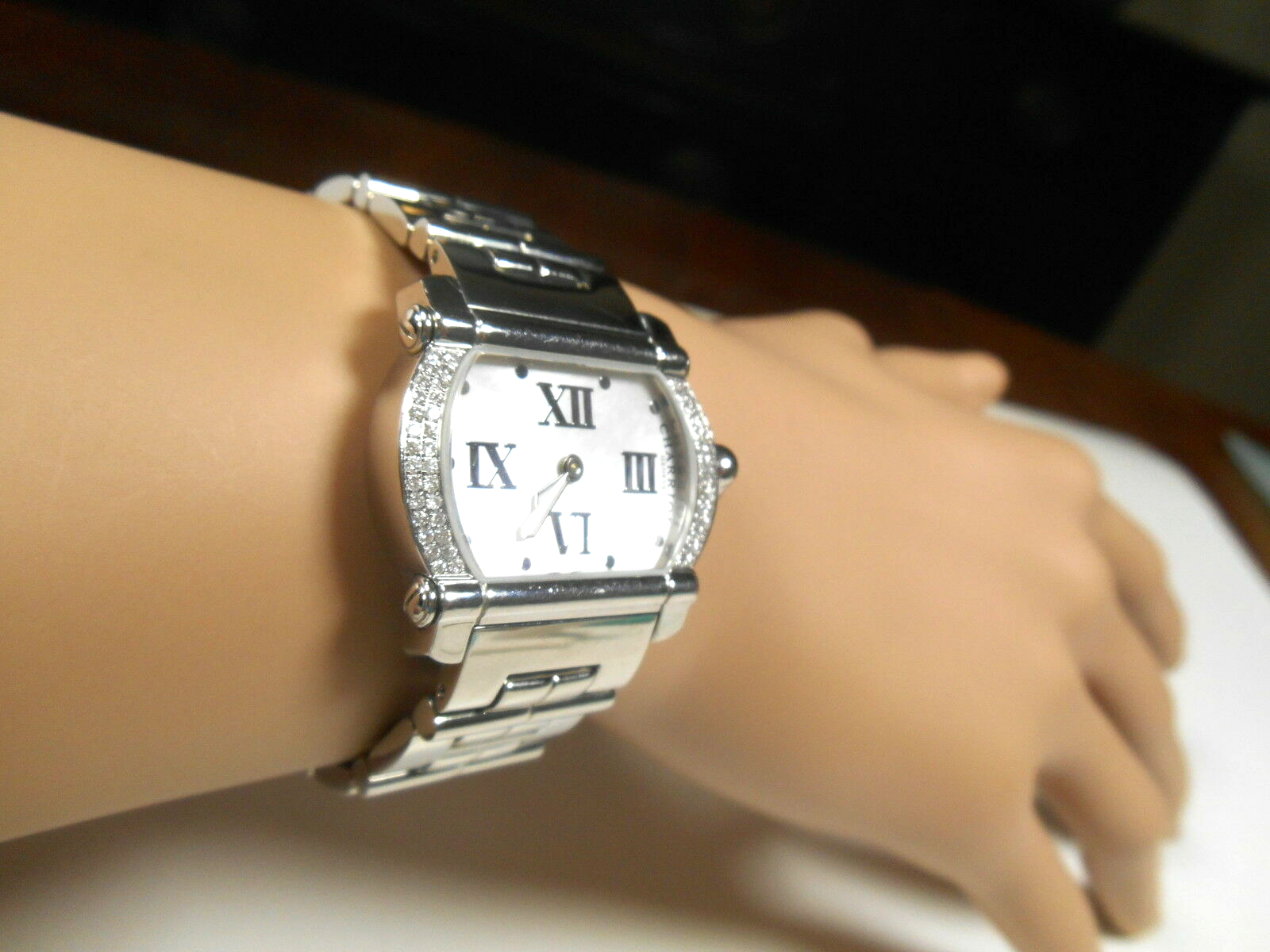 Ladies Phillipe Charriol Actor Diamond Watch Pearl Face Swiss Made, $7K RARE