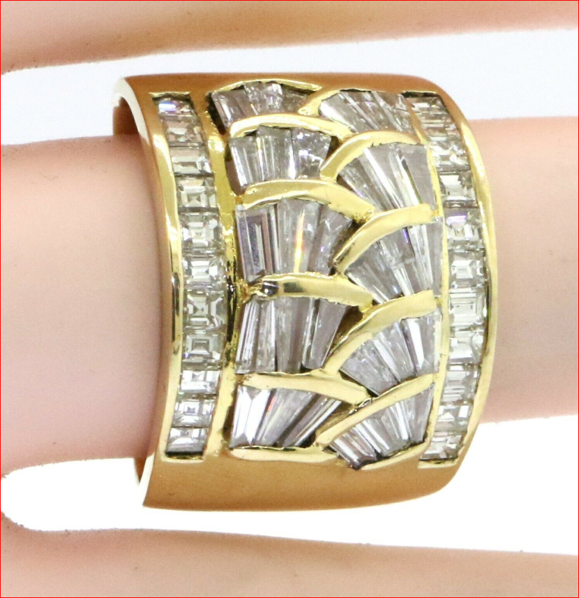 Stunning Natural 18K Diamond Ring, 4.32ct, VS1 FG, GIA Appraised 1991 $7000K 13g