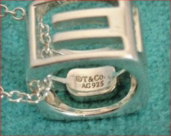 Tiffany & Co ERA L-O-V-E Pendant Charm Necklace Sterling Silver Authentic Rare