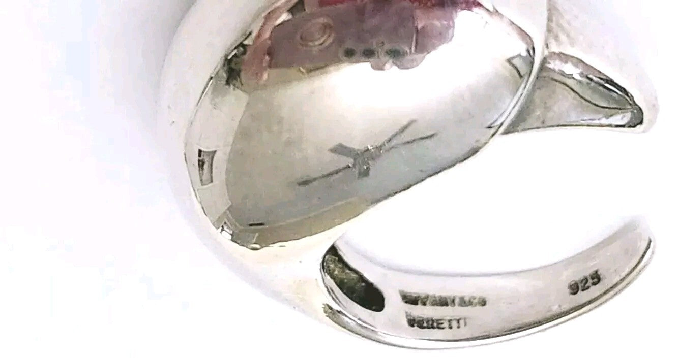 Tiffany & Co Peretti Eagle Talon Ring Sterling Silver Sz 8.5 Vintage Rare