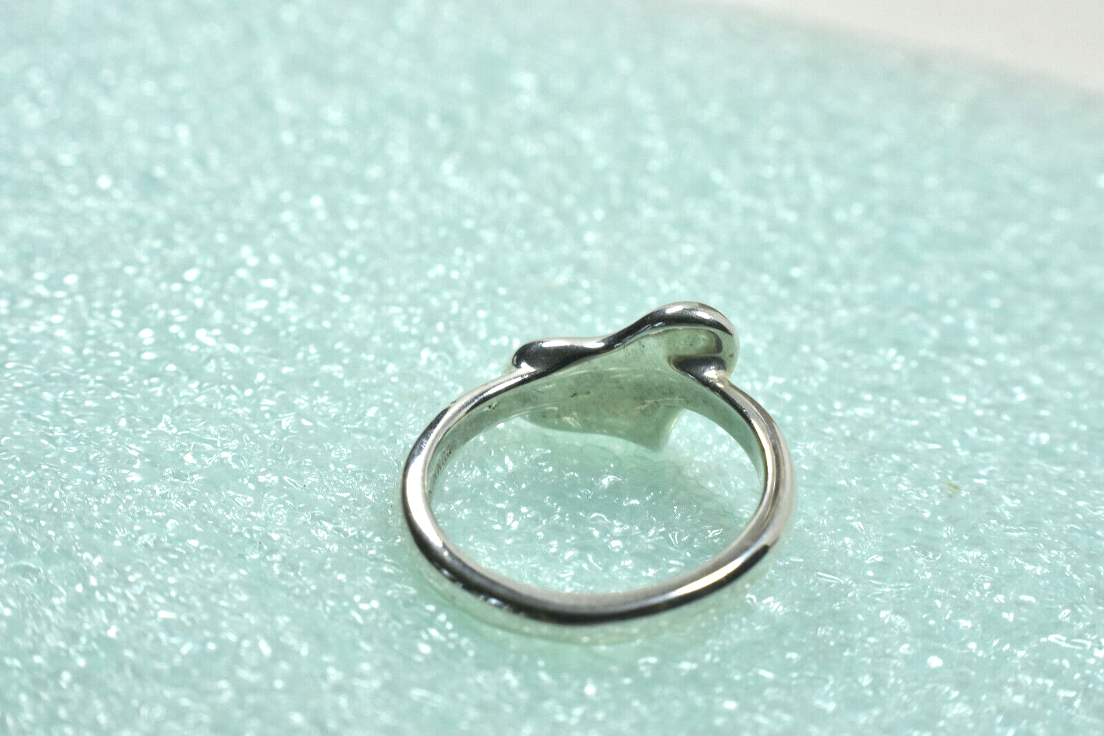 Beautiful Angela Cummings 3D Wavy Heart Ring Sz 6.25 Very Rare Sterling Silver