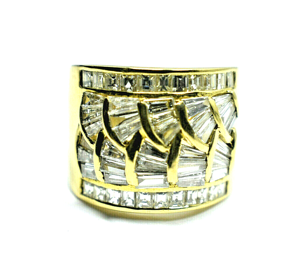 Stunning Natural 18K Diamond Ring, 4.32ct, VS1 FG, GIA Appraised 1991 $7000K 13g