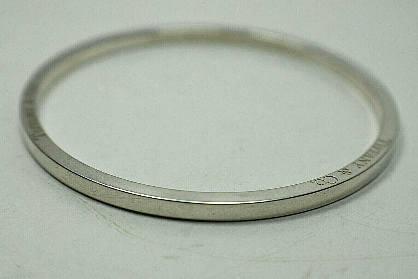 Tiffany & Co Icon Bangle Bracelet Italy Sterling Silver Vintage, Rare