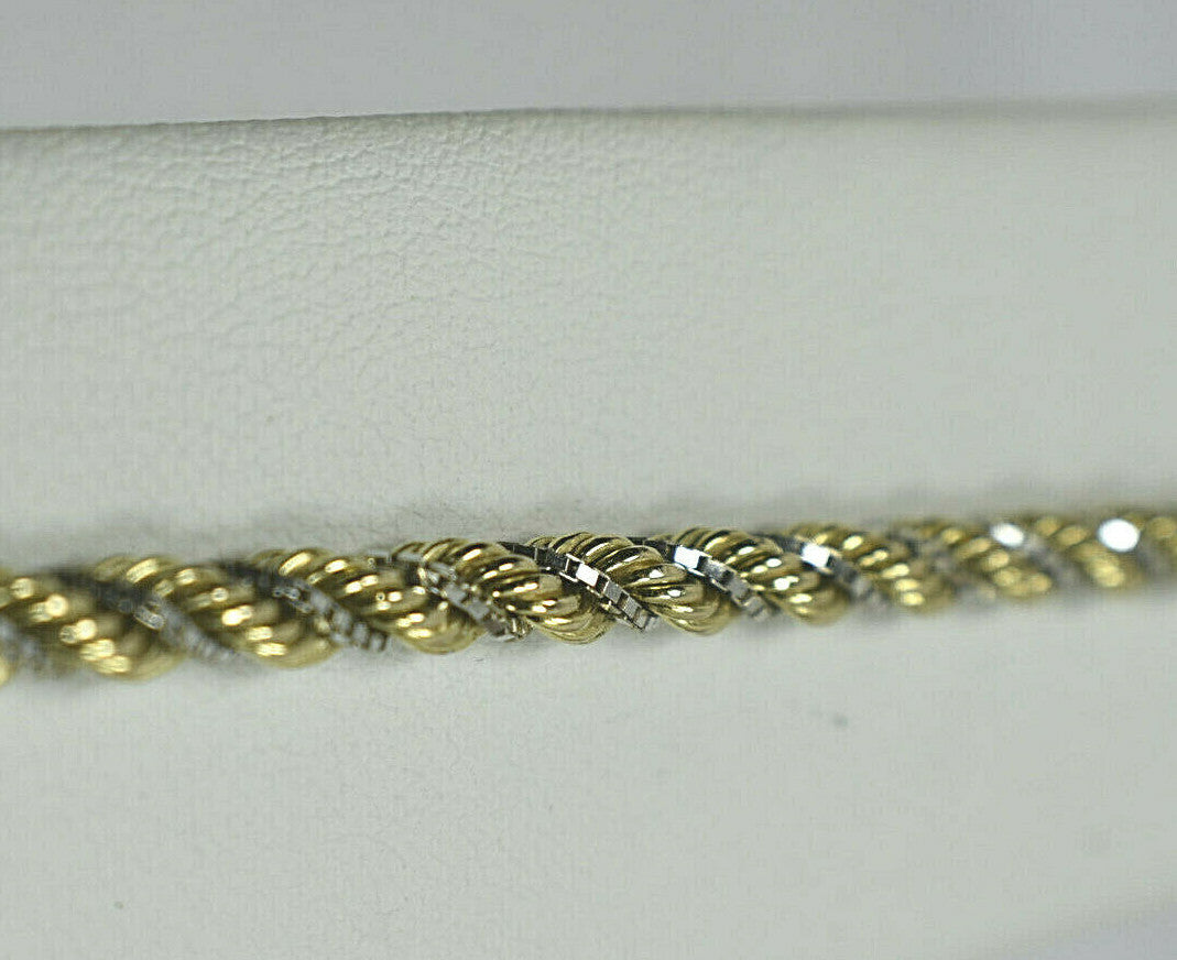 UnoAerre 14K Gold Bracelet Italian Designer Vintage 7.5" 7g