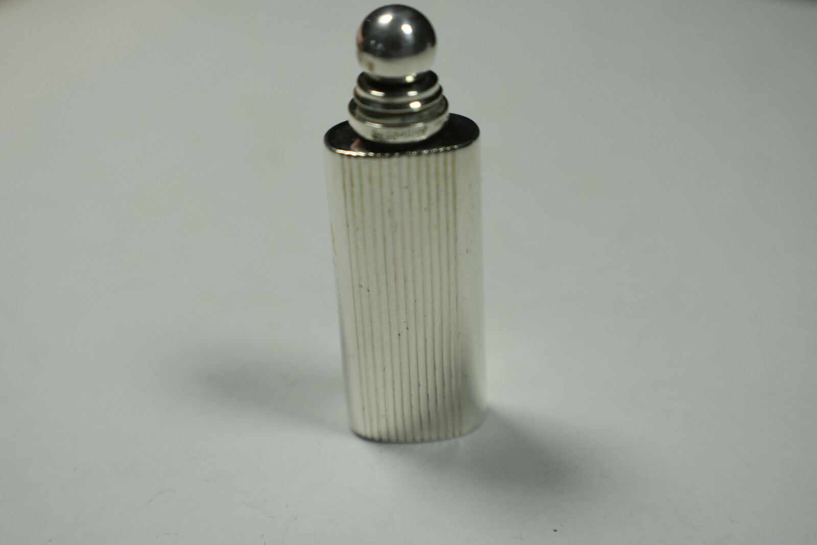 Tiffany & Co. Oval Grooved Mini Perfume Bottle Handbag Size Sterling Silver Rare