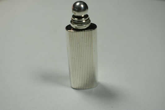 Tiffany & Co. Oval Grooved Mini Perfume Bottle Handbag Size Sterling Silver Rare