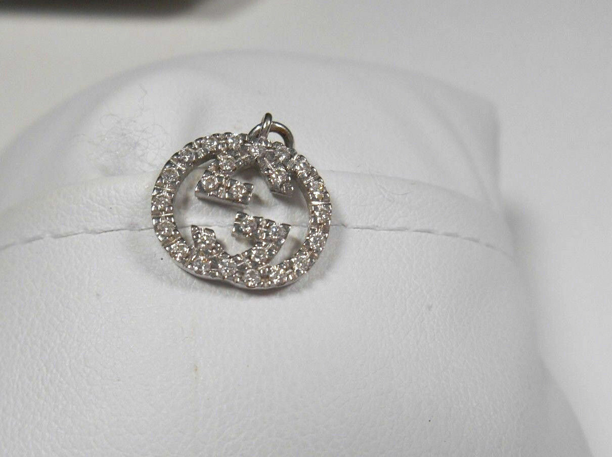Gucci Diamond Love Britt Double G Icon Pendant For Necklace *HUGE SALE* 