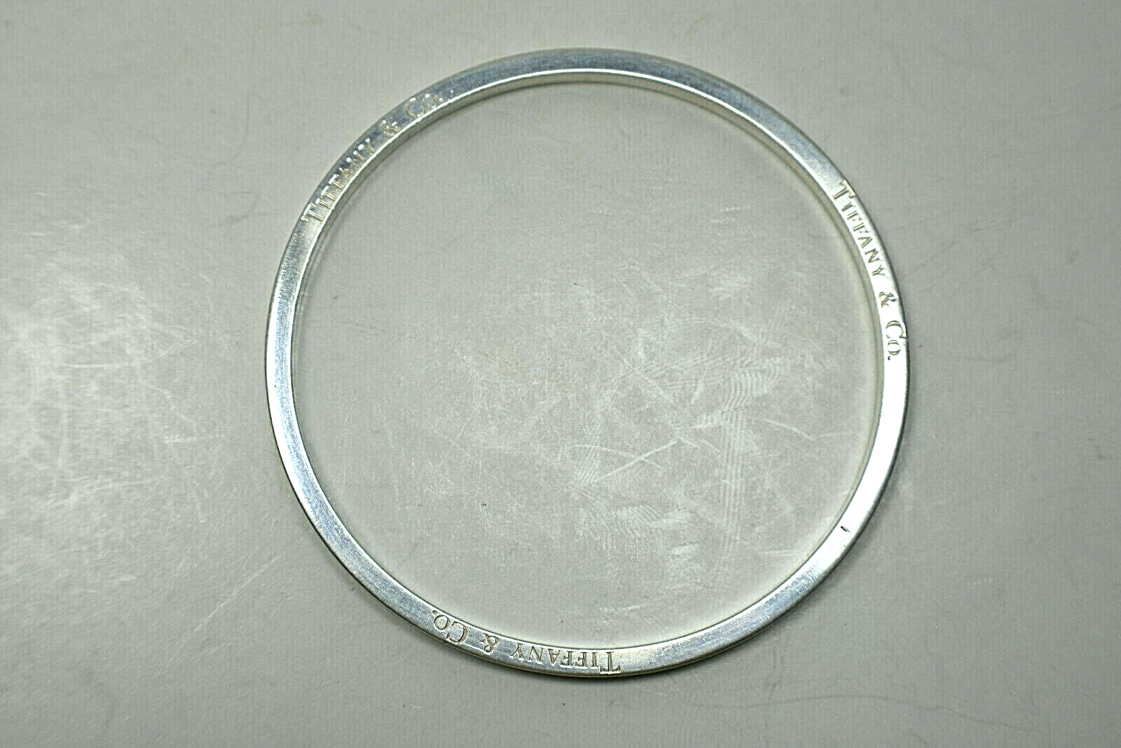 Tiffany & Co Icon Bangle Bracelet Italy Sterling Silver Vintage, Rare