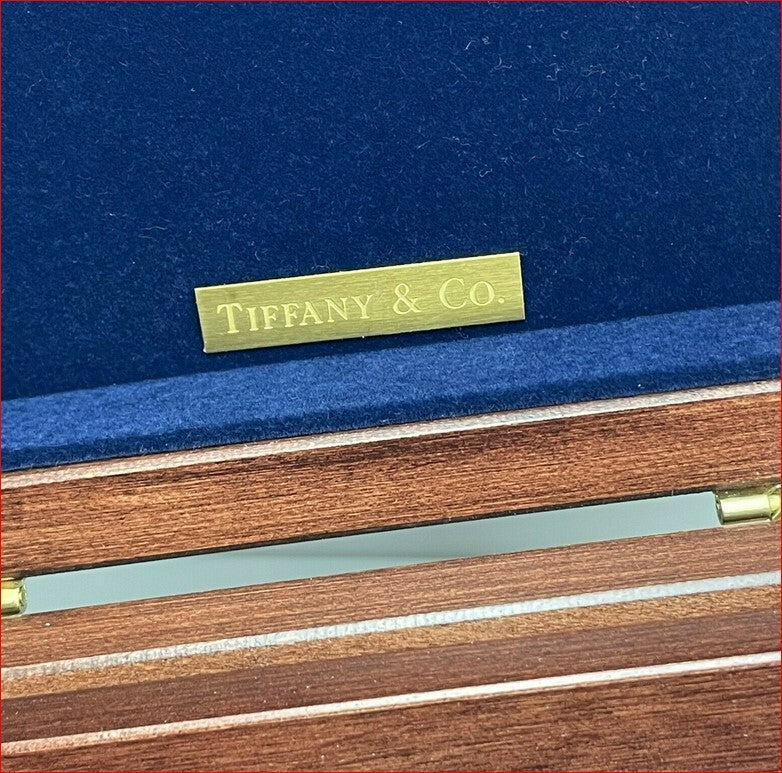 Tiffany & Co Cherry Wood Mens or Ladies Jewelry or Watch Box, Beautiful!