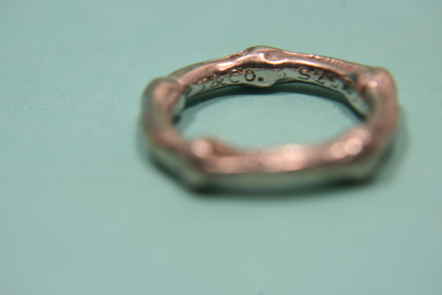 Tiffany & Co Vintage Bamboo Ring Sterling Silver Sz 5