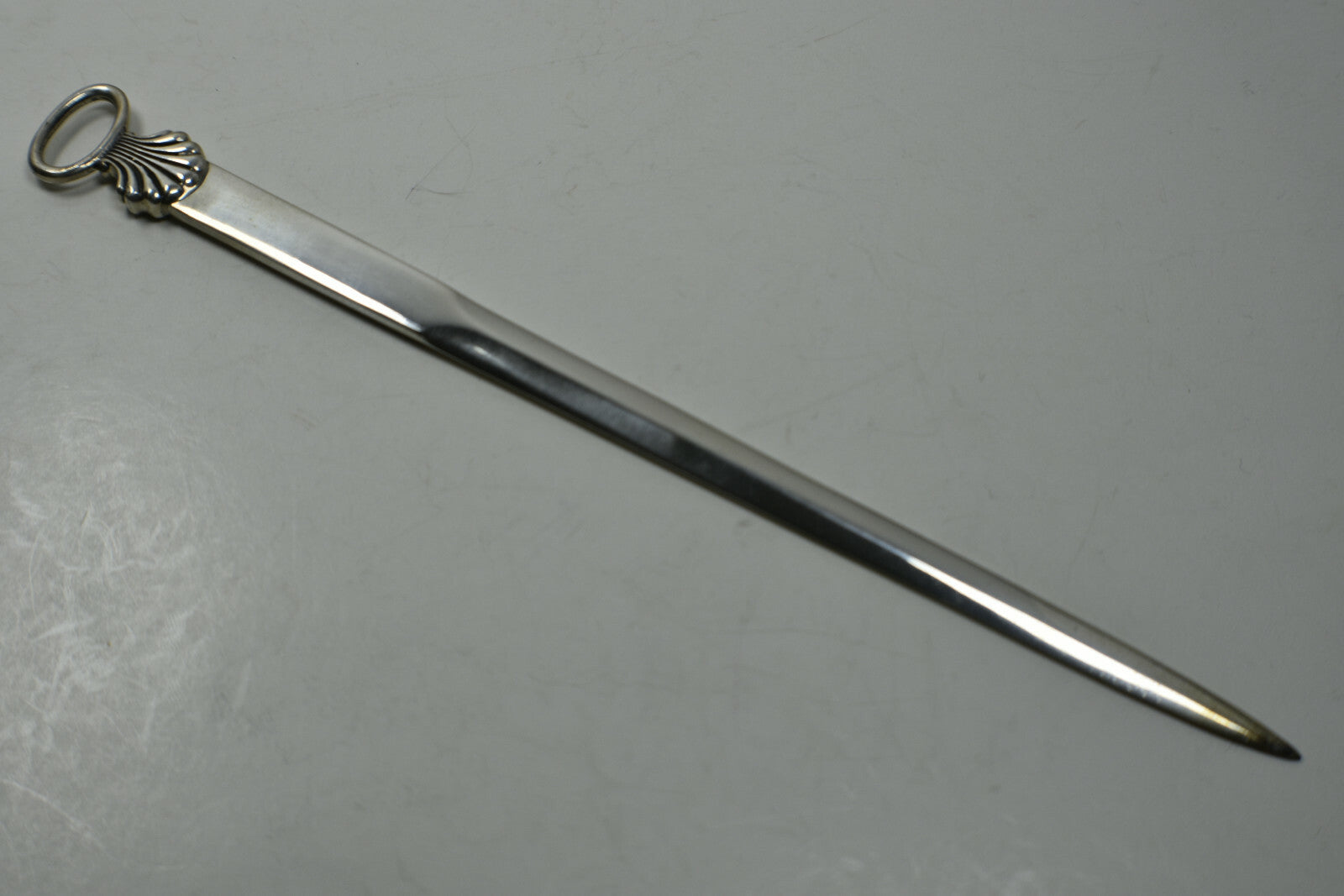 Tiffany &Co Vintage Letter Opener Rare10" Thread & Shell Pattern Sterling Silver