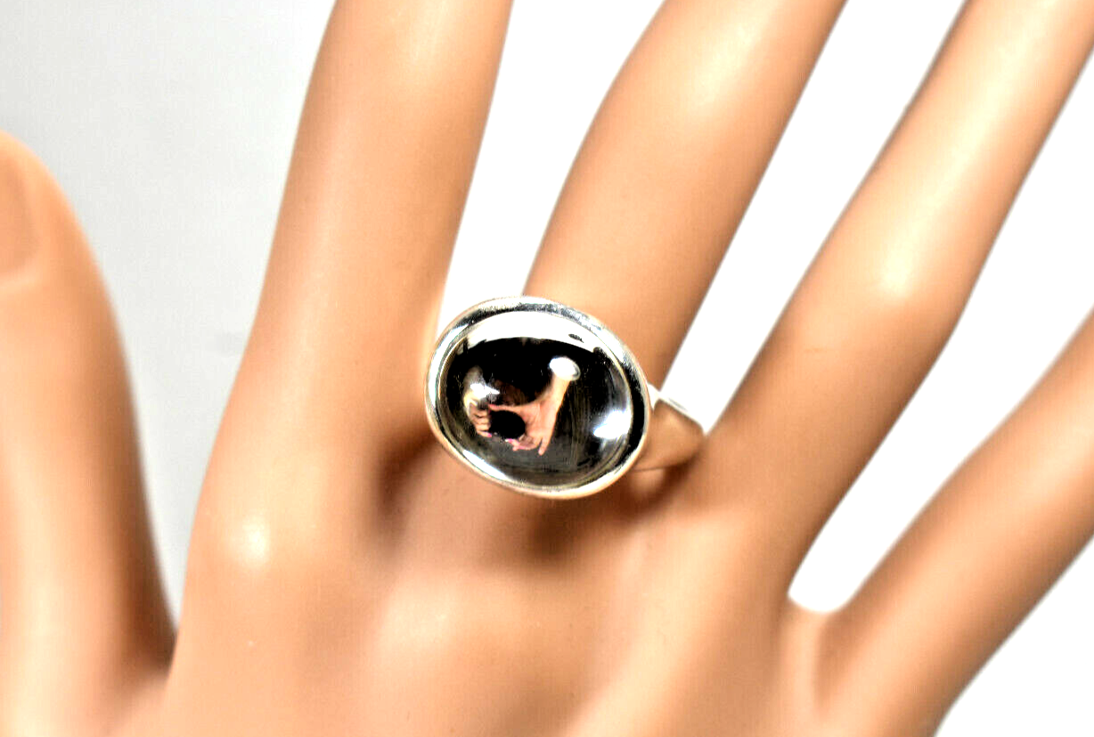 Tiffany & Co Elsa Peretti Large Domed Rock Crystal Ring Sz 6 , Very Rare!