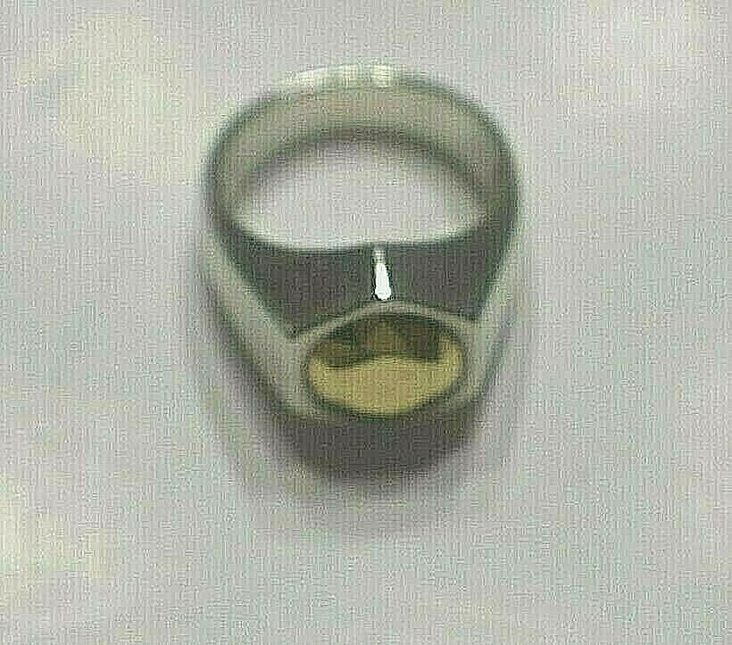 Tiffany & Co Elsa Peretti Esagono Ring 2ct Faceted 18K Gold Center, Silver $1250