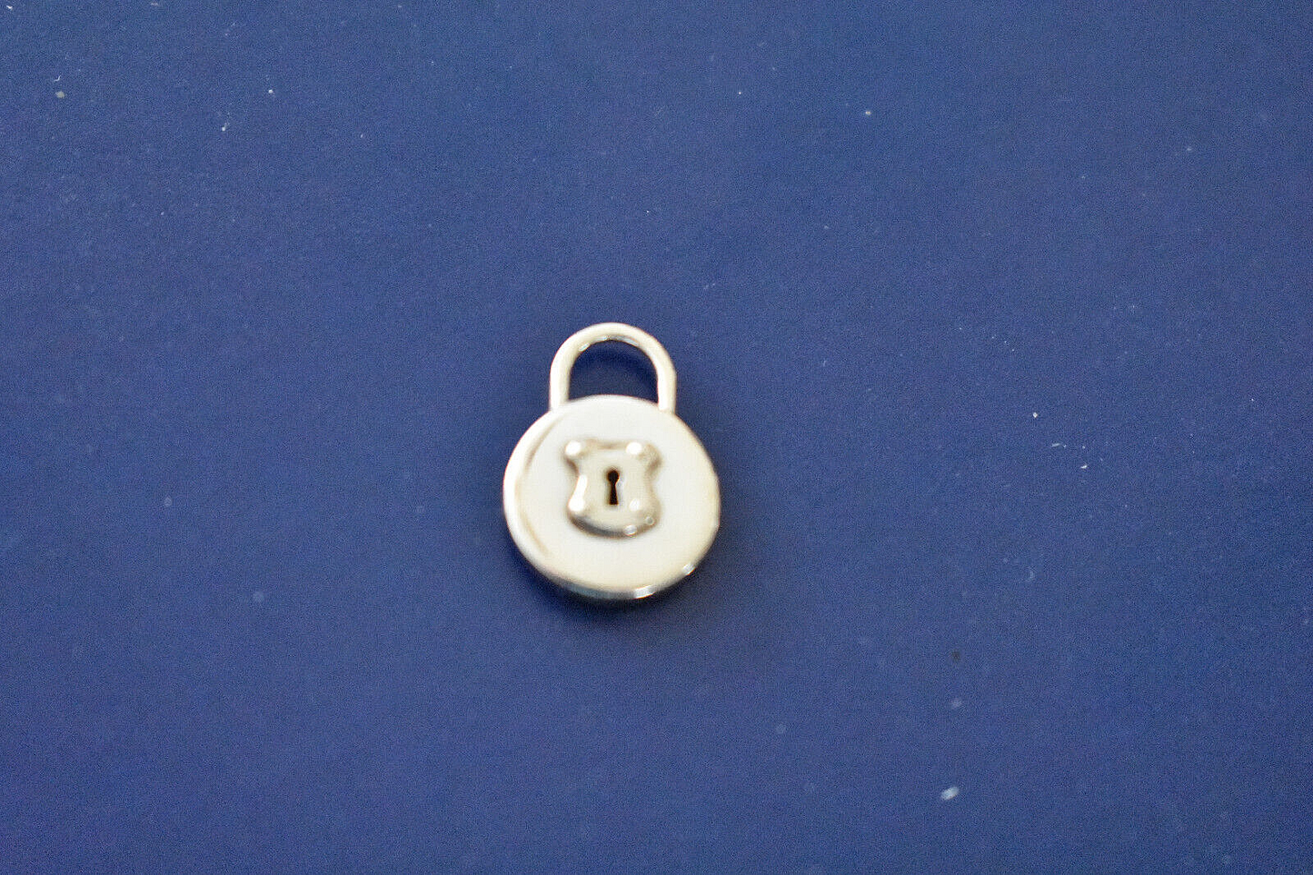Tiffany & Co Small Round Lock Padlock Sterlilng Silver for Necklace or Bracelet