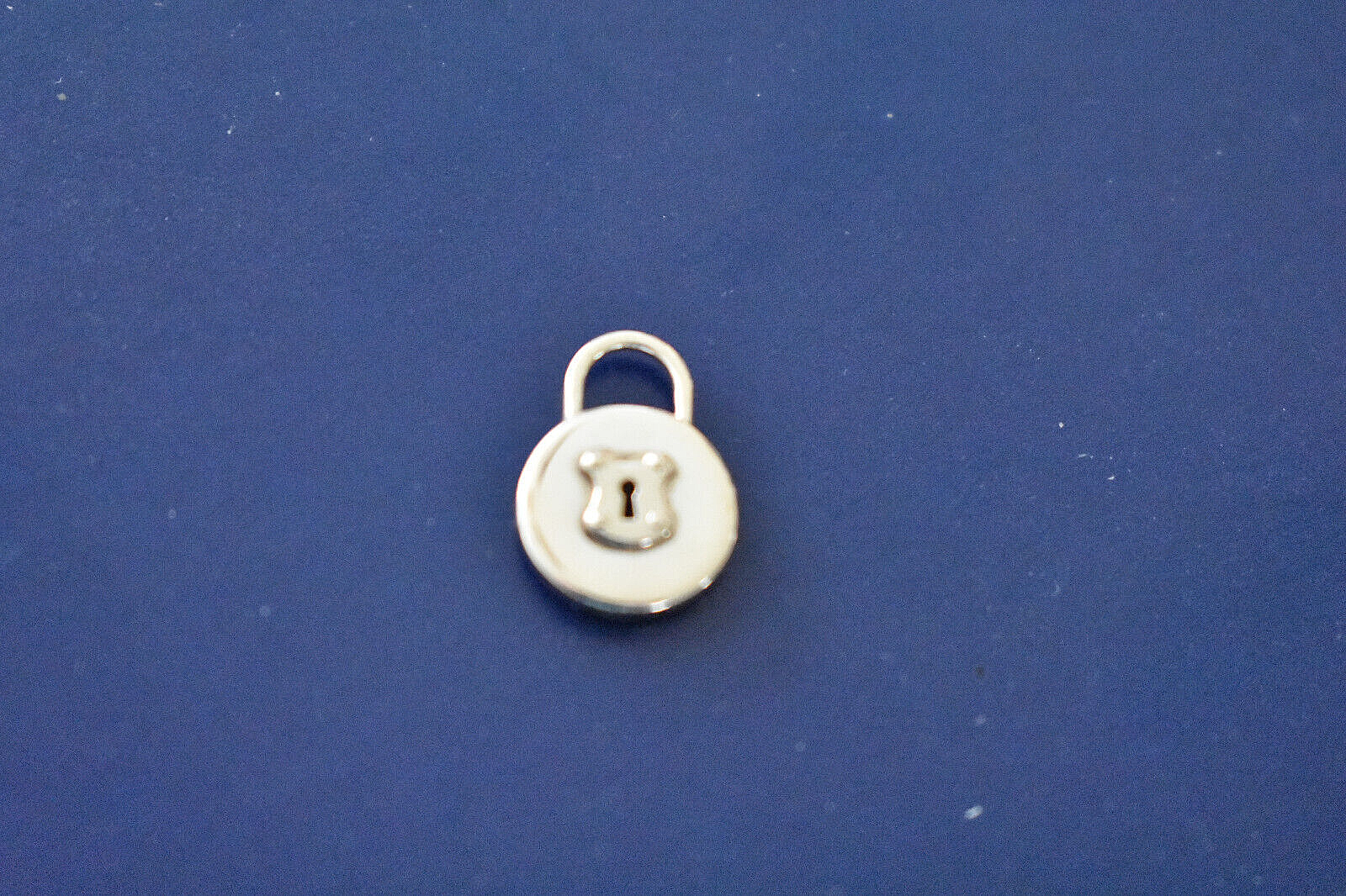 Tiffany & Co Small Round Lock Padlock Sterlilng Silver for Necklace or Bracelet