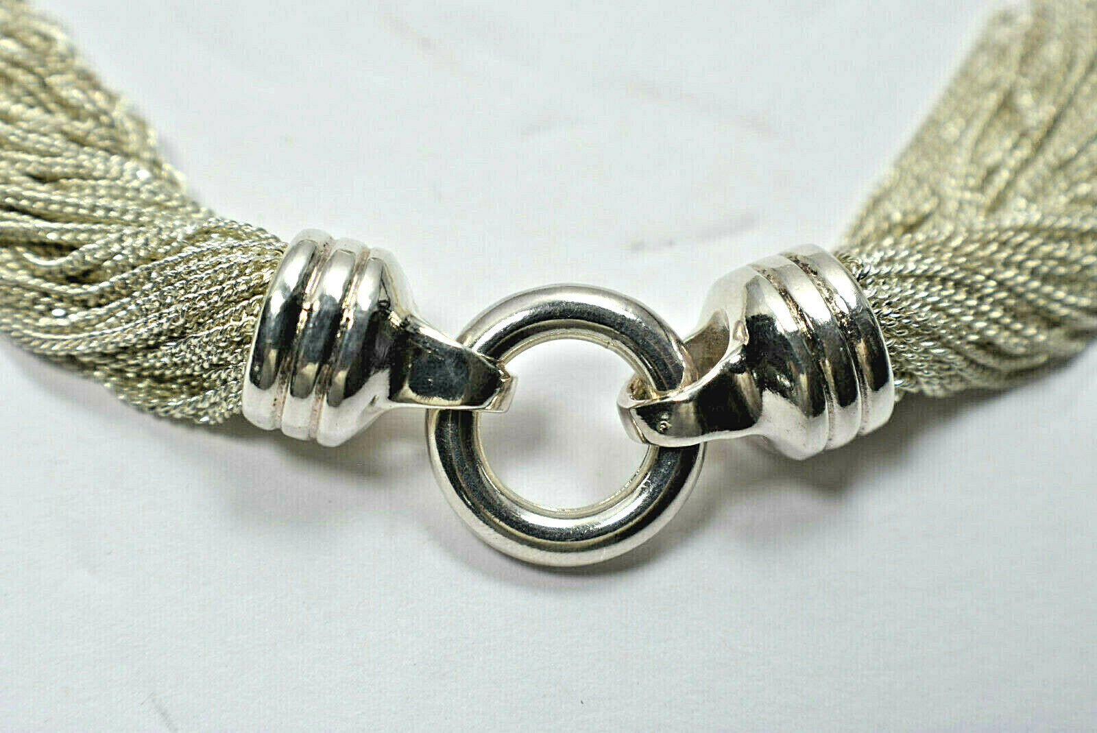 Tiffany & Co Fine Silky Multi Strand Torsade Collar Necklace w/Case, Rare