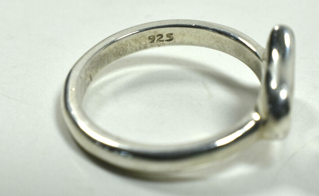 Beautiful Angela Cummings 3D Wavy Heart Ring Sz 6.25 Very Rare Sterling Silver