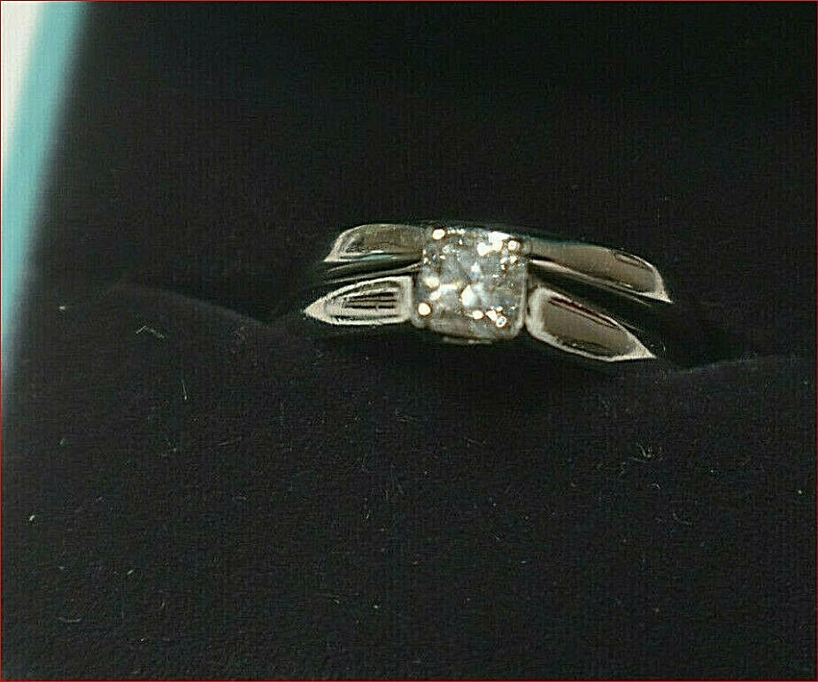 Tiffany & Co Platinum .40ct Lucida Diamond Engagement Wedding Band Rings Set