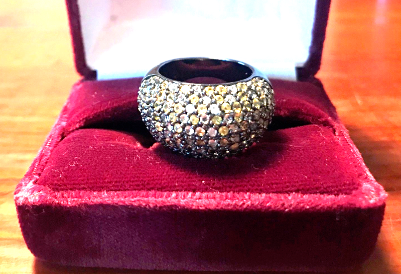 MCL Matthew Campbell Laurenza Gorgeous Sapphire Stardust Ring Sz 7