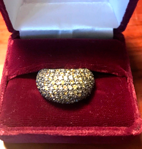 MCL Matthew Campbell Laurenza Gorgeous Sapphire Stardust Ring Sz 7