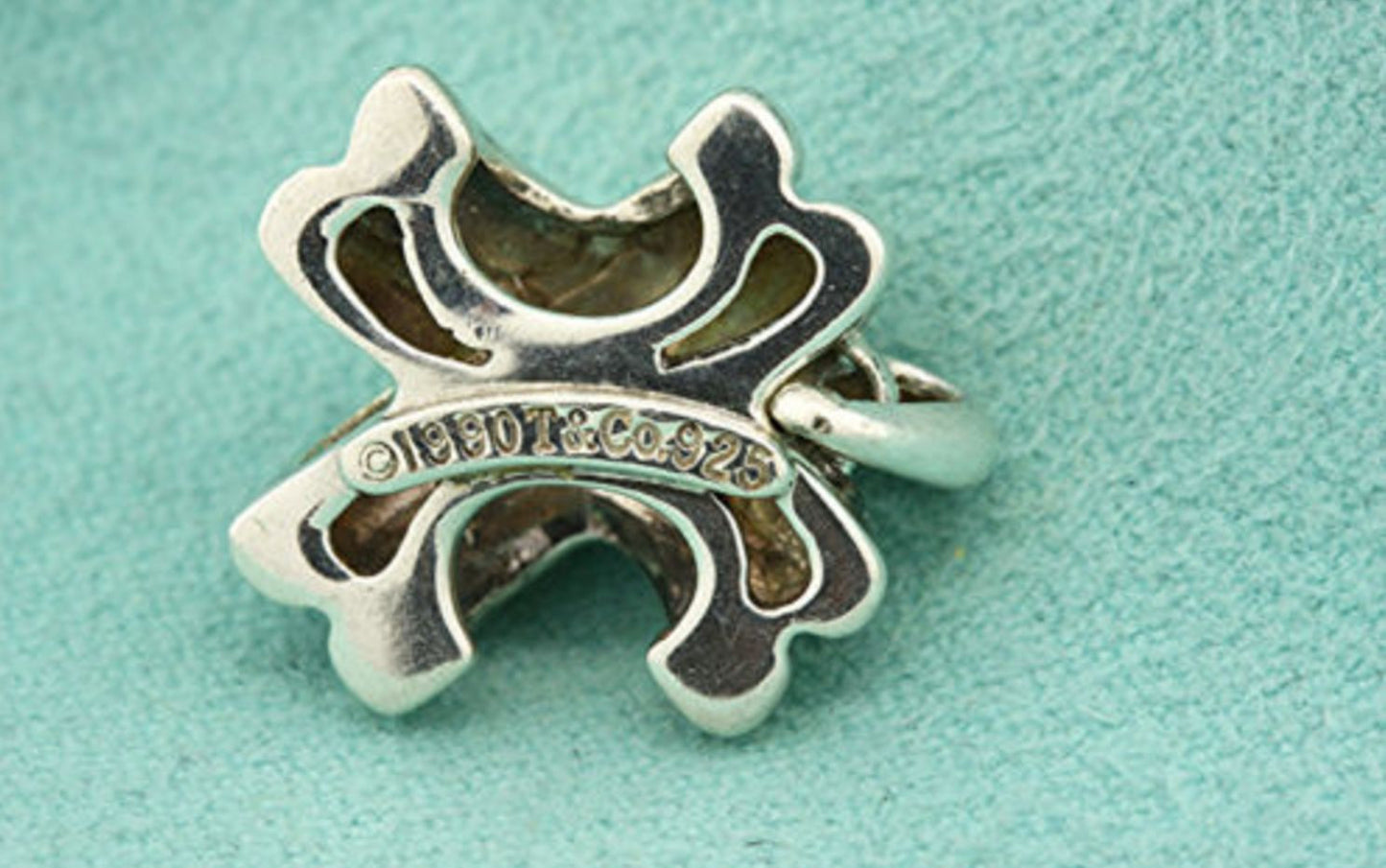 Tiffany & Co Signature X Pendant Sterling Silver 4 Necklace Vintage Rare